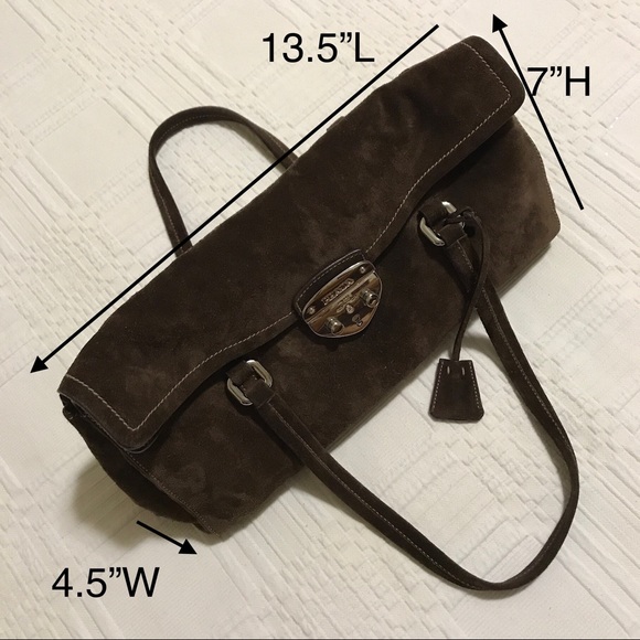 Vintage! Authentic Prada Suede Satchel - Picture 3 of 16